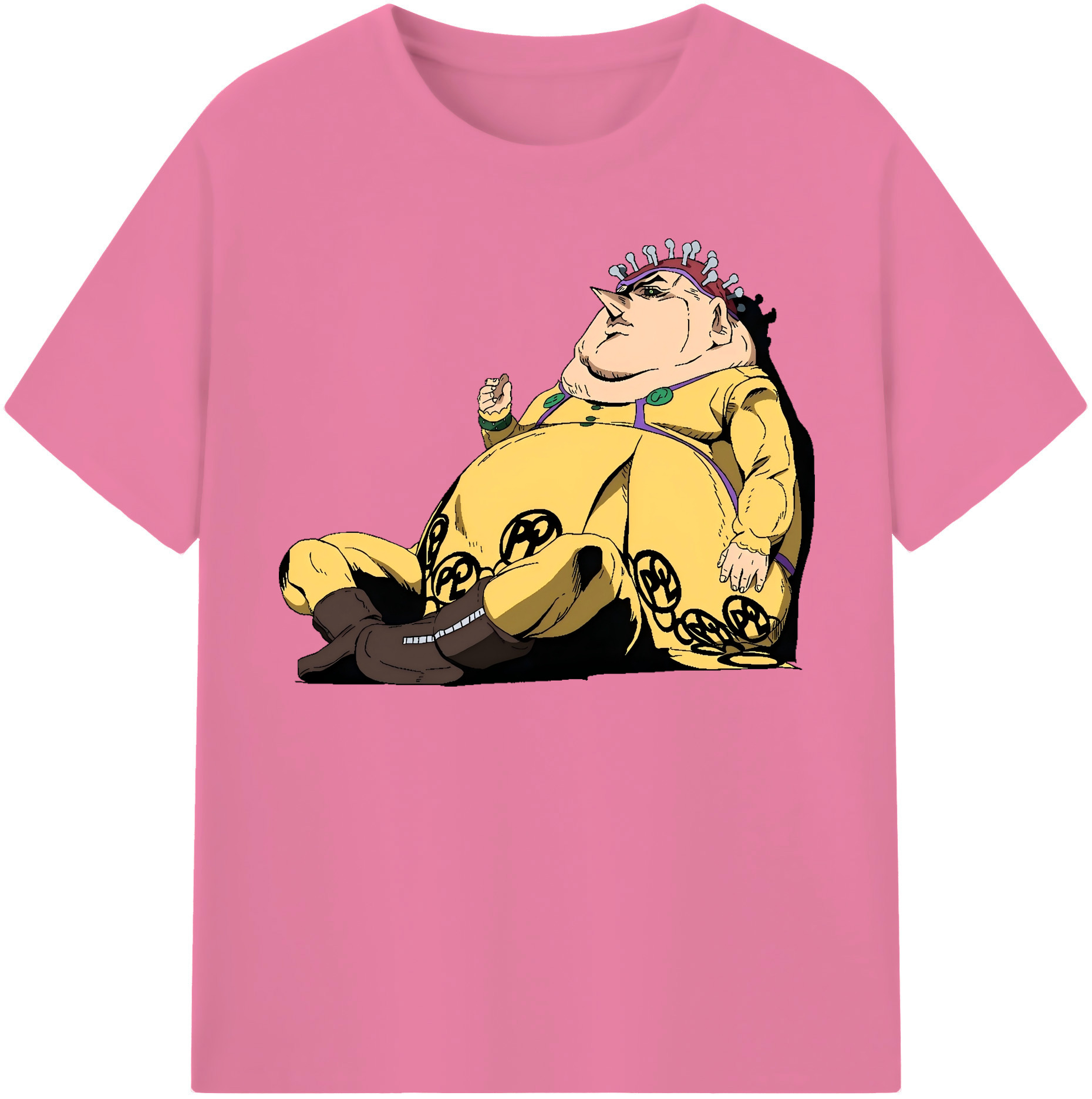 （画像用） ジョジョの奇妙な冒険 ポルポ JoJo's Bizarre Adventure Polpo 綿100％半袖Tシャツ（フロントプリント）